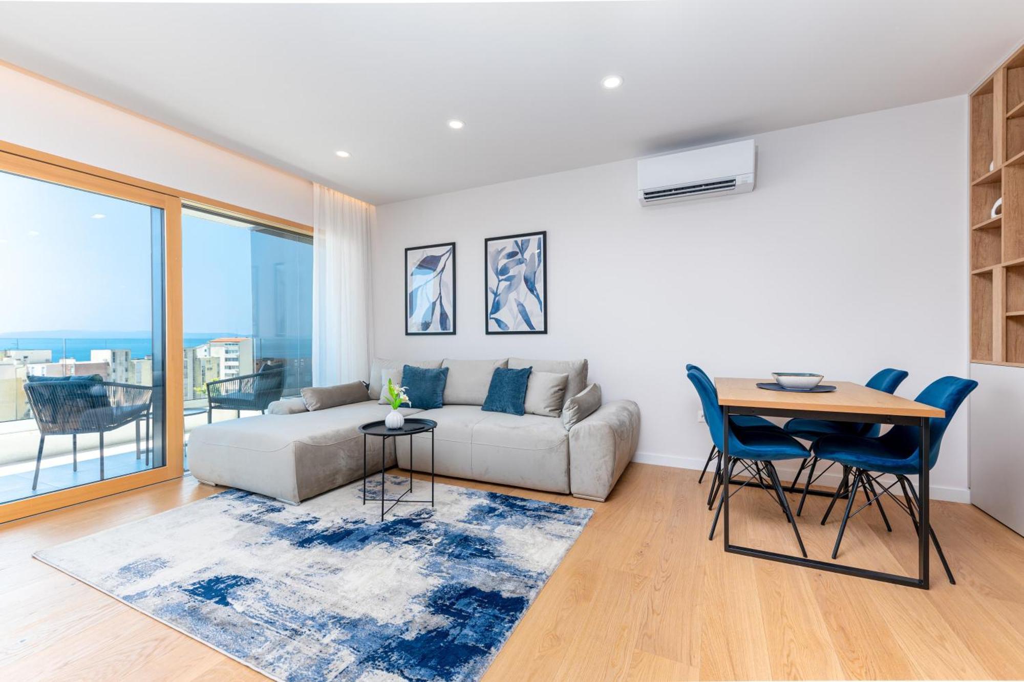 Luxury Adria Sea City & Mountain View Apartment มาคาร์สกา ภายนอก รูปภาพ