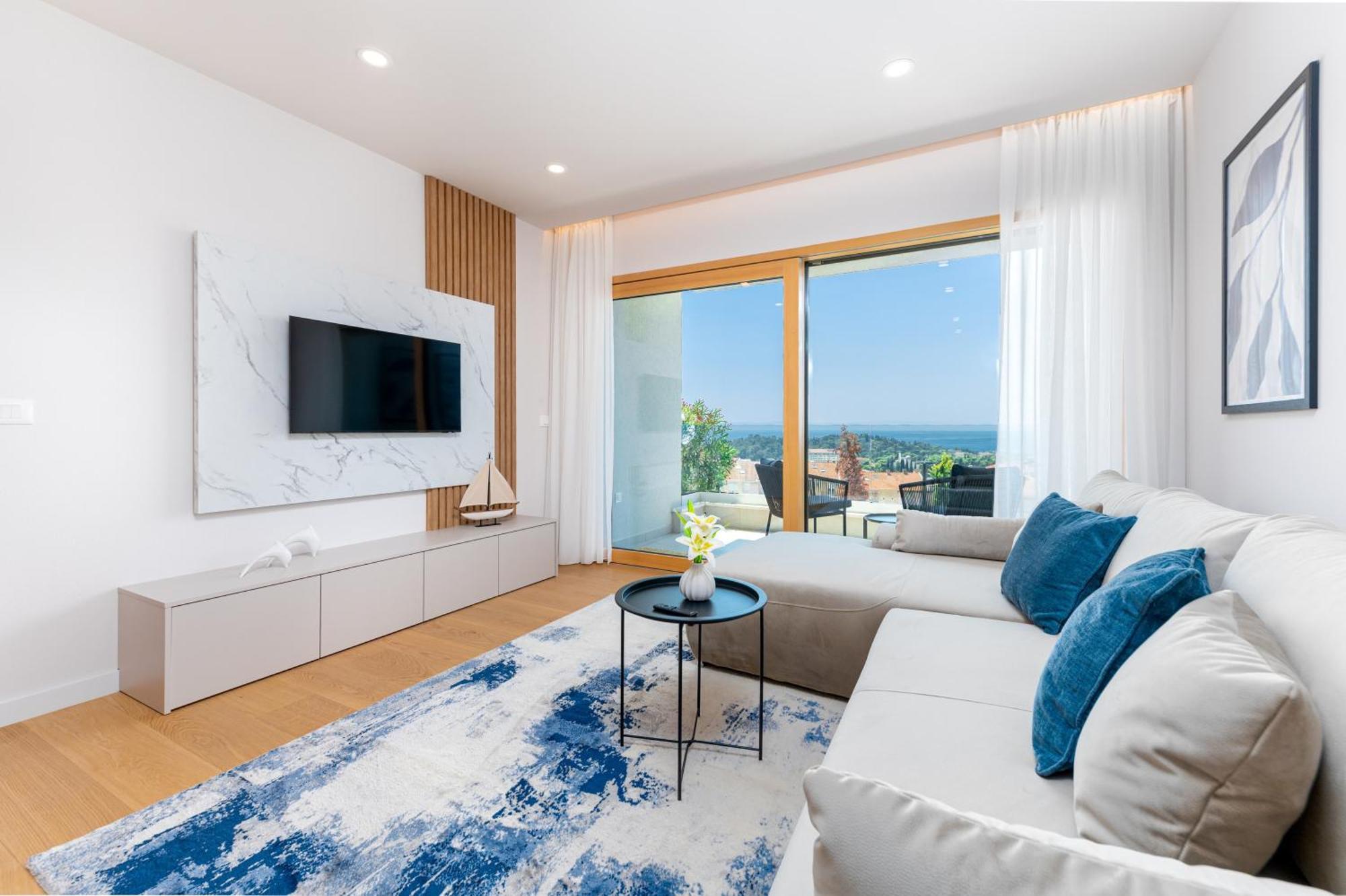 Luxury Adria Sea City & Mountain View Apartment มาคาร์สกา ภายนอก รูปภาพ